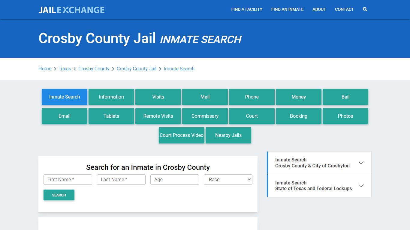 Crosby County Jail, TX Inmate Search: Roster & Mugshots